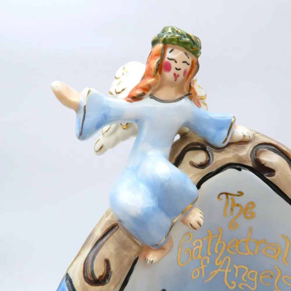 Blue Sky Clayworks Heather Goldminc Cathedral of Angels Tealight Holder 2003